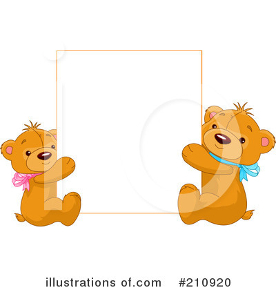 Royalty-Free (RF) Teddy Bear Clipart Illustration by Pushkin - Stock Sample #210920