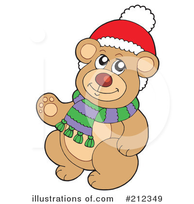 Royalty-Free (RF) Teddy Bear Clipart Illustration by visekart - Stock Sample #212349