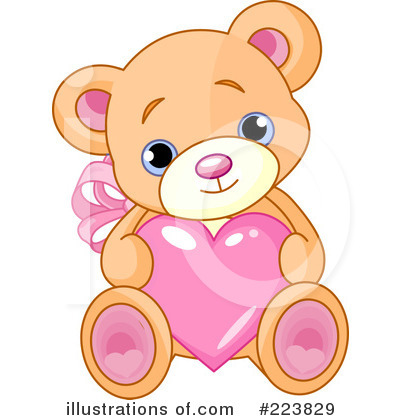Royalty-Free (RF) Teddy Bear Clipart Illustration by Pushkin - Stock Sample #223829