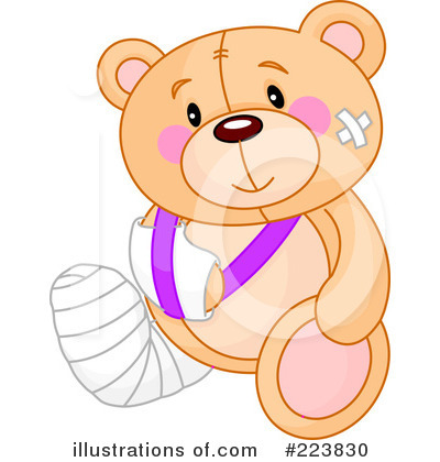 Royalty-Free (RF) Teddy Bear Clipart Illustration by Pushkin - Stock Sample #223830