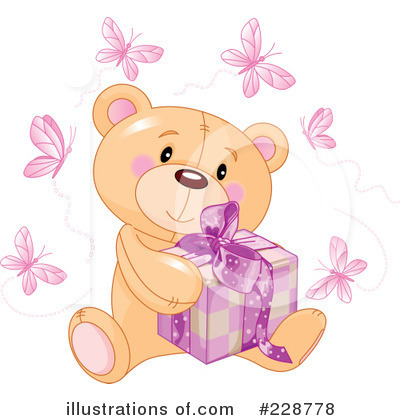 Royalty-Free (RF) Teddy Bear Clipart Illustration by Pushkin - Stock Sample #228778