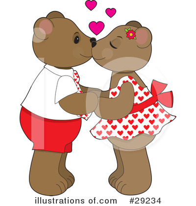 Royalty-Free (RF) Teddy Bear Clipart Illustration by Maria Bell - Stock Sample #29234