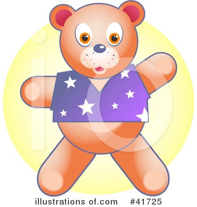 Royalty-Free (RF) Teddy Bear Clipart Illustration by Prawny - Stock Sample #41725