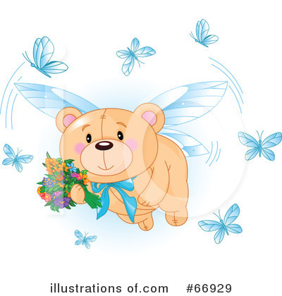 Royalty-Free (RF) Teddy Bear Clipart Illustration by Pushkin - Stock Sample #66929
