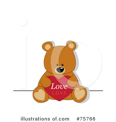 Royalty-Free (RF) Teddy Bear Clipart Illustration by peachidesigns - Stock Sample #75766