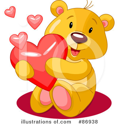 Royalty-Free (RF) Teddy Bear Clipart Illustration by Pushkin - Stock Sample #86938