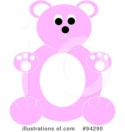 Pink Teddy Bear Clipart #94290 by Pams Clipart
