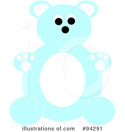 Blue Teddy Bear Clipart #94291 by Pams Clipart