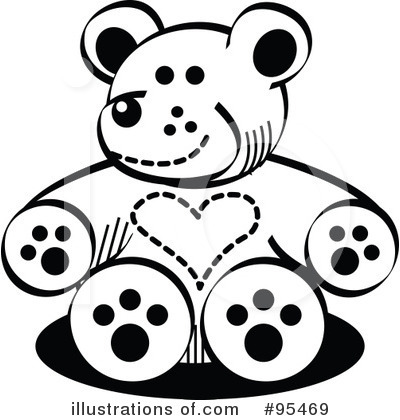 Royalty-Free (RF) Teddy Bear Clipart Illustration by Andy Nortnik - Stock Sample #95469