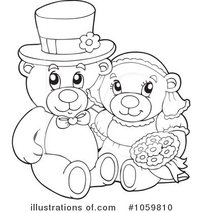 Royalty-Free (RF) Teddy Bears Clipart Illustration by visekart - Stock Sample #1059810