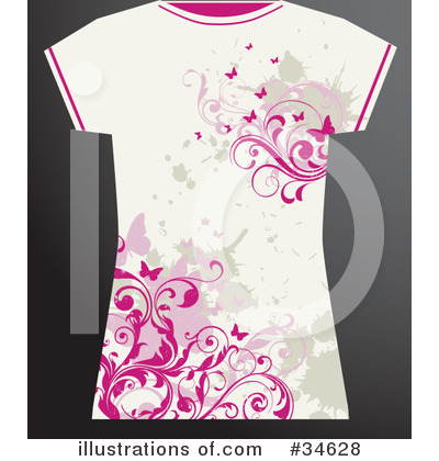 Royalty-Free (RF) Tee Shirt Clipart Illustration by OnFocusMedia - Stock Sample #34628