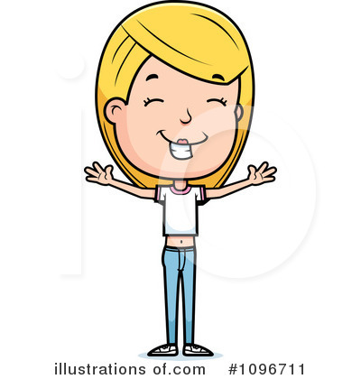 Royalty-Free (RF) Teen Girl Clipart Illustration by Cory Thoman - Stock Sample #1096711