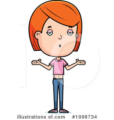 Royalty-Free (RF) Teen Girl Clipart Illustration by Cory Thoman - Stock Sample #1096734