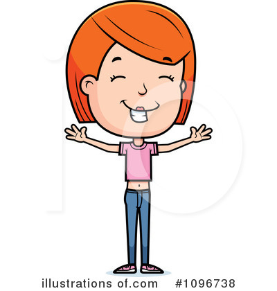 Royalty-Free (RF) Teen Girl Clipart Illustration by Cory Thoman - Stock Sample #1096738