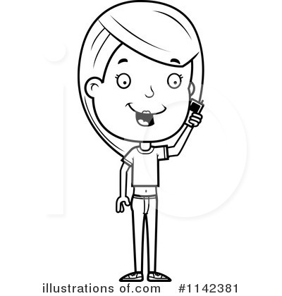 Royalty-Free (RF) Teen Girl Clipart Illustration by Cory Thoman - Stock Sample #1142381