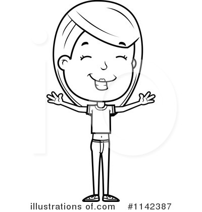 Royalty-Free (RF) Teen Girl Clipart Illustration by Cory Thoman - Stock Sample #1142387