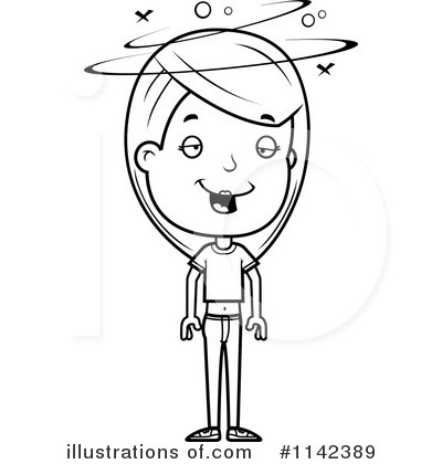 Royalty-Free (RF) Teen Girl Clipart Illustration by Cory Thoman - Stock Sample #1142389