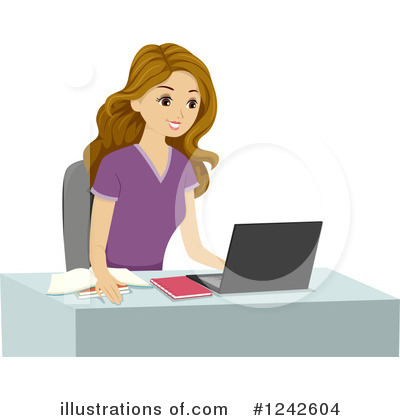 Royalty-Free (RF) Teen Girl Clipart Illustration by BNP Design Studio - Stock Sample #1242604