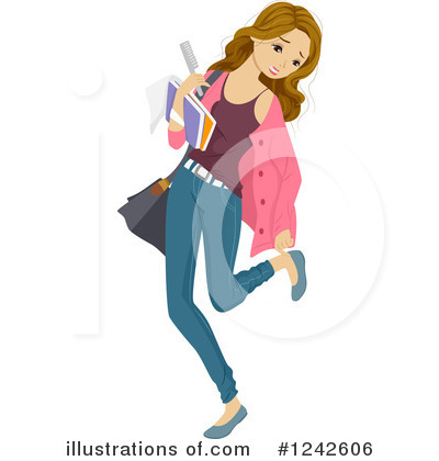 Royalty-Free (RF) Teen Girl Clipart Illustration by BNP Design Studio - Stock Sample #1242606