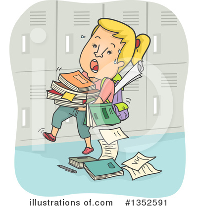 Royalty-Free (RF) Teen Girl Clipart Illustration by BNP Design Studio - Stock Sample #1352591