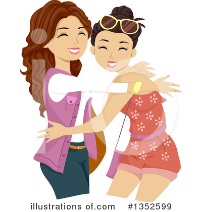 Royalty-Free (RF) Teen Girl Clipart Illustration by BNP Design Studio - Stock Sample #1352599