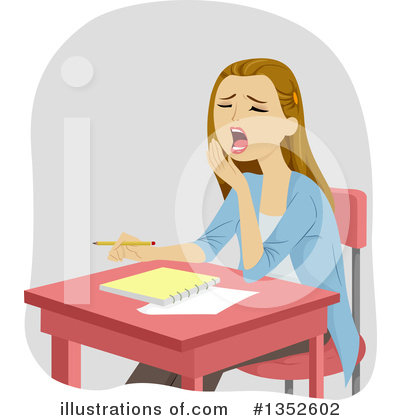 Yawning Clipart #1352602 by BNP Design Studio