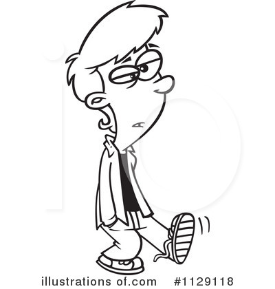 Royalty-Free (RF) Teenager Clipart Illustration by toonaday - Stock Sample #1129118