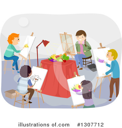 Painter Clipart #1307712 by BNP Design Studio