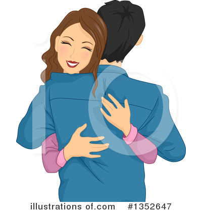 Hugging Clipart #1352647 by BNP Design Studio