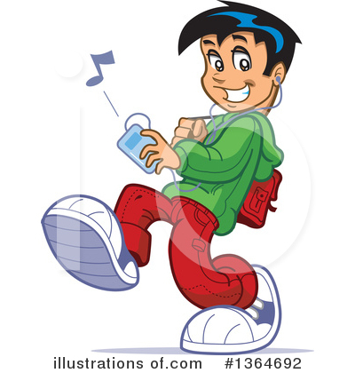 Royalty-Free (RF) Teenager Clipart Illustration by Clip Art Mascots - Stock Sample #1364692