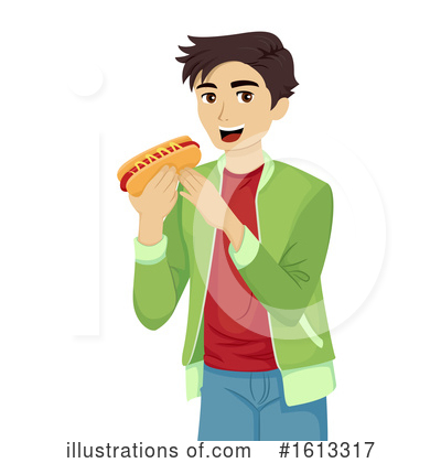 Hotdog Clipart #1613317 by BNP Design Studio