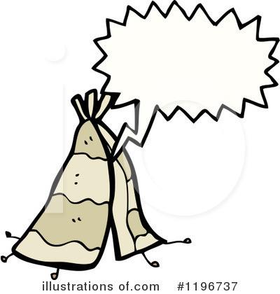 Royalty-Free (RF) Teepee Clipart Illustration by lineartestpilot - Stock Sample #1196737