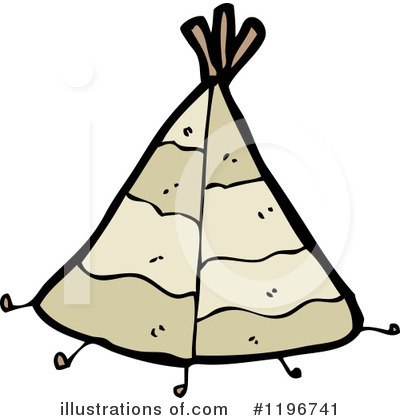 Royalty-Free (RF) Teepee Clipart Illustration by lineartestpilot - Stock Sample #1196741