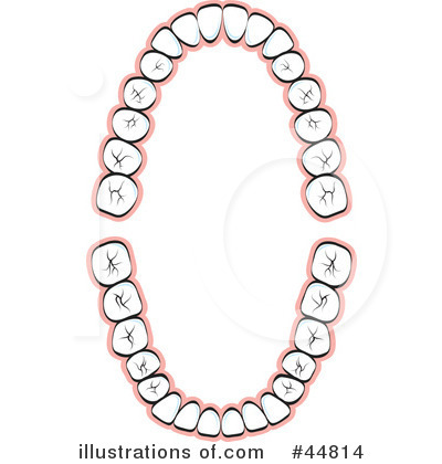 Royalty-Free (RF) Teeth Clipart Illustration by Lal Perera - Stock Sample #44814