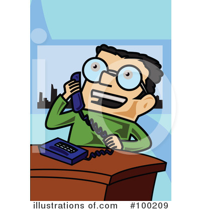 Royalty-Free (RF) Telephone Clipart Illustration by mayawizard101 - Stock Sample #100209