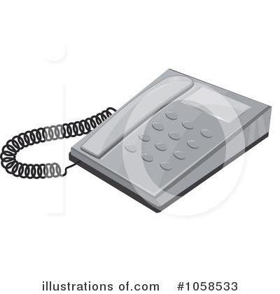 Telephone Clipart #1058533 by Melisende Vector