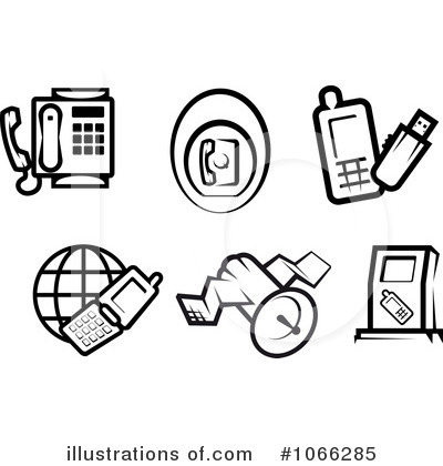 Royalty-Free (RF) Telephone Clipart Illustration by Vector Tradition SM - Stock Sample #1066285