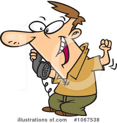 Royalty-Free (RF) Telephone Clipart Illustration by toonaday - Stock Sample #1067538