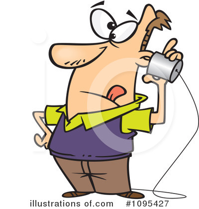 Royalty-Free (RF) Telephone Clipart Illustration by toonaday - Stock Sample #1095427