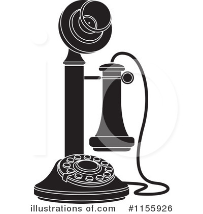 Royalty-Free (RF) Telephone Clipart Illustration by Lal Perera - Stock Sample #1155926
