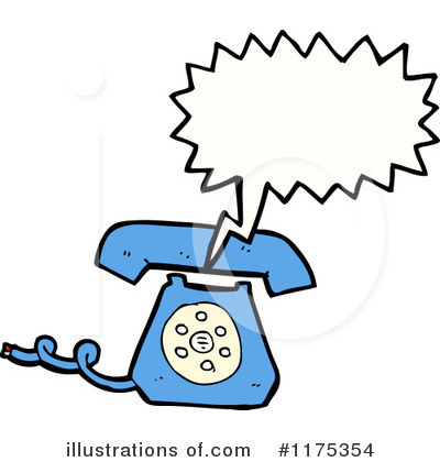 Royalty-Free (RF) Telephone Clipart Illustration by lineartestpilot - Stock Sample #1175354