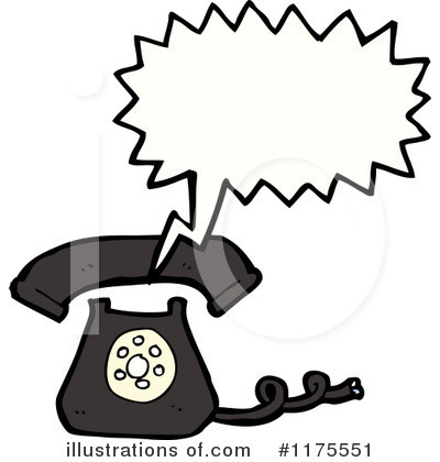 Royalty-Free (RF) Telephone Clipart Illustration by lineartestpilot - Stock Sample #1175551