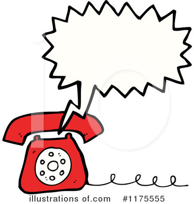 Royalty-Free (RF) Telephone Clipart Illustration by lineartestpilot - Stock Sample #1175555