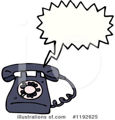Royalty-Free (RF) Telephone Clipart Illustration by lineartestpilot - Stock Sample #1192625