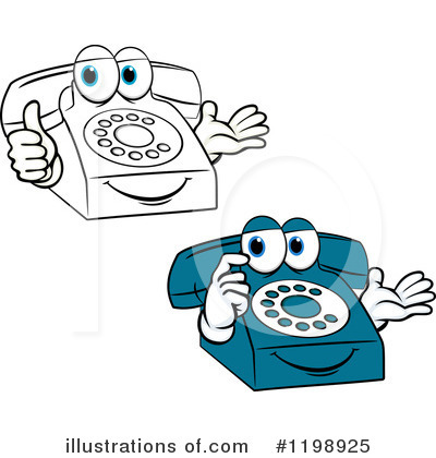 Royalty-Free (RF) Telephone Clipart Illustration by Vector Tradition SM - Stock Sample #1198925