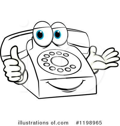 Royalty-Free (RF) Telephone Clipart Illustration by Vector Tradition SM - Stock Sample #1198965