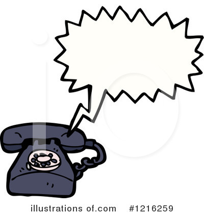 Royalty-Free (RF) Telephone Clipart Illustration by lineartestpilot - Stock Sample #1216259