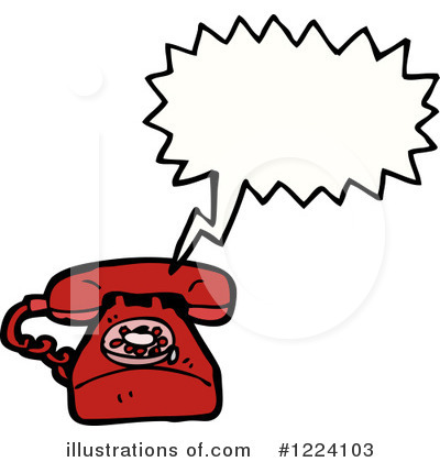 Royalty-Free (RF) Telephone Clipart Illustration by lineartestpilot - Stock Sample #1224103