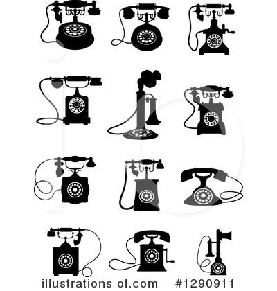 Royalty-Free (RF) Telephone Clipart Illustration by Vector Tradition SM - Stock Sample #1290911