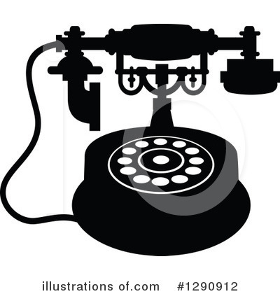 Royalty-Free (RF) Telephone Clipart Illustration by Vector Tradition SM - Stock Sample #1290912